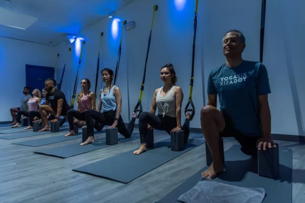 YogaSix TRX class