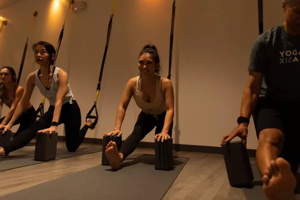 YogaSix TRX class